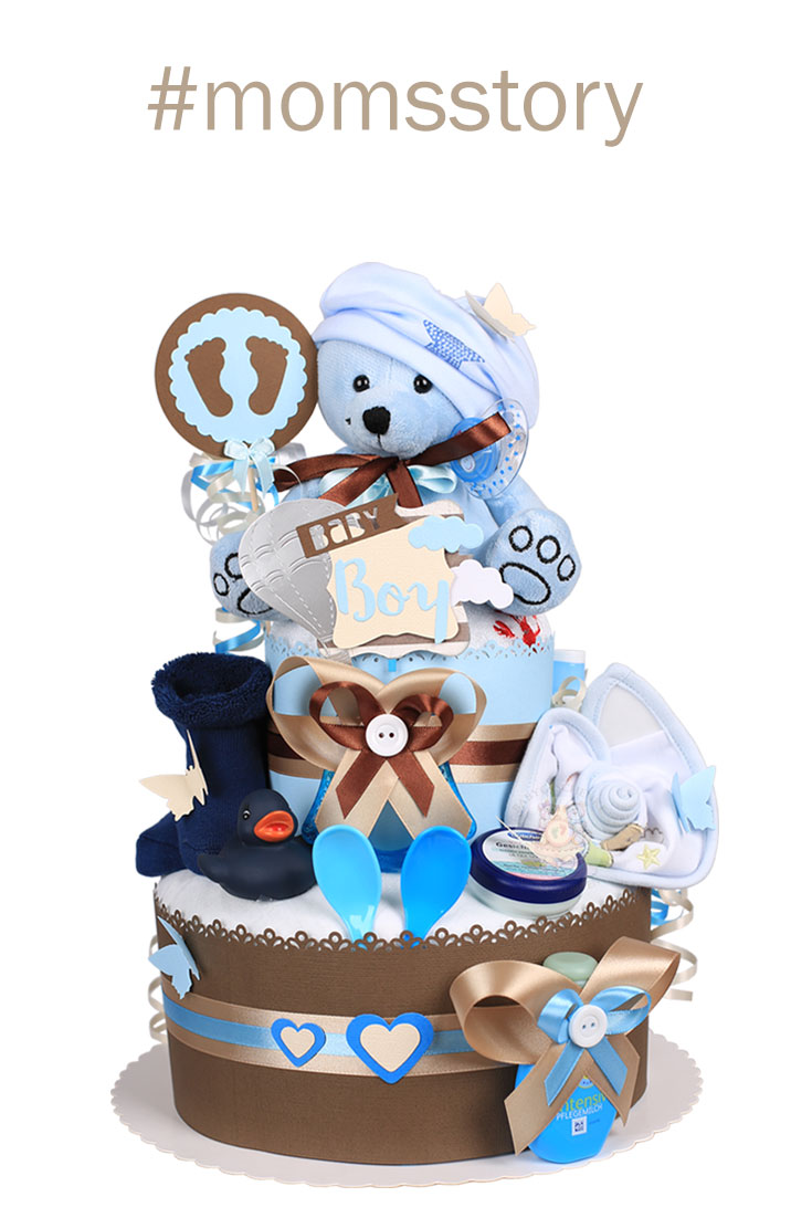 Tarta de pañales Osito Teddy para niños N.º 1.104