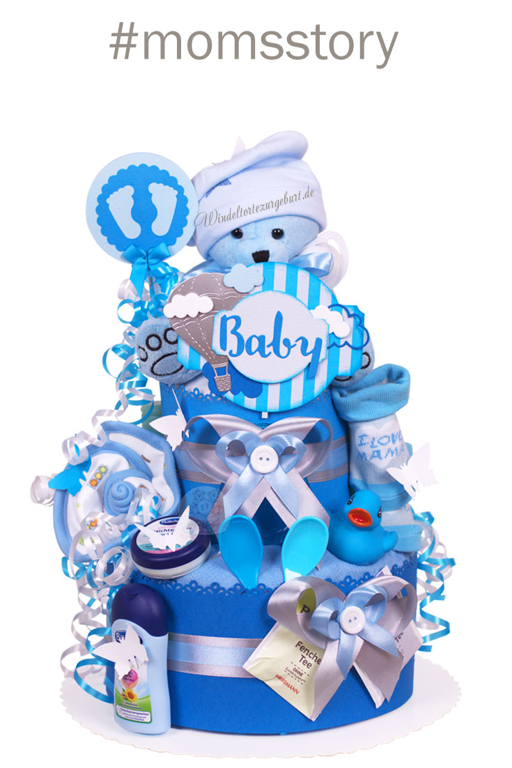 Tarta de pañales Osito Teddy para niños N.º 1.107