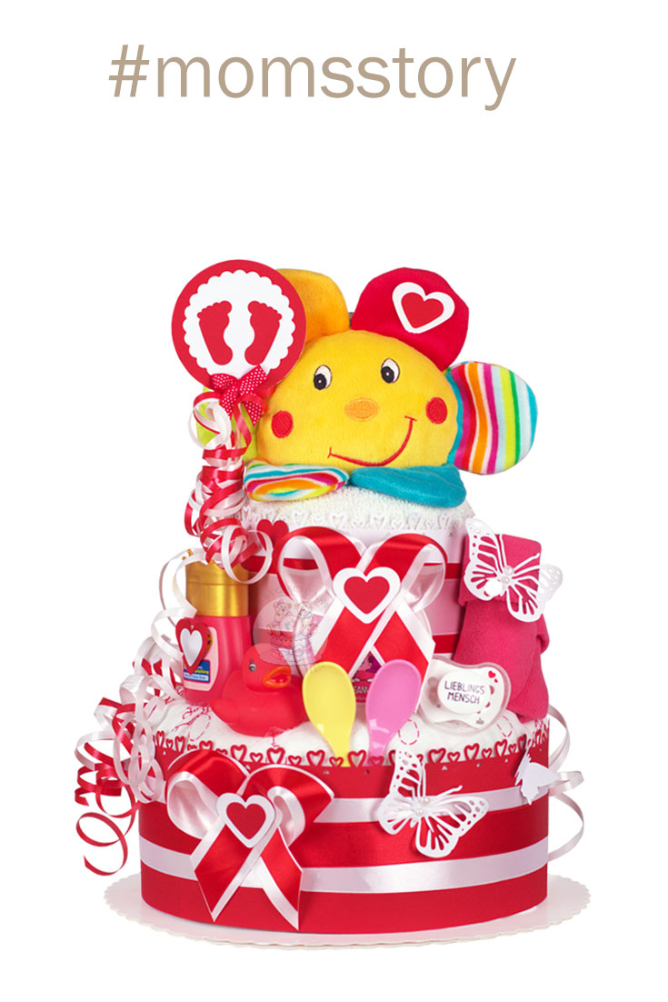 Tarta de pañales para niñas N.º 1.113