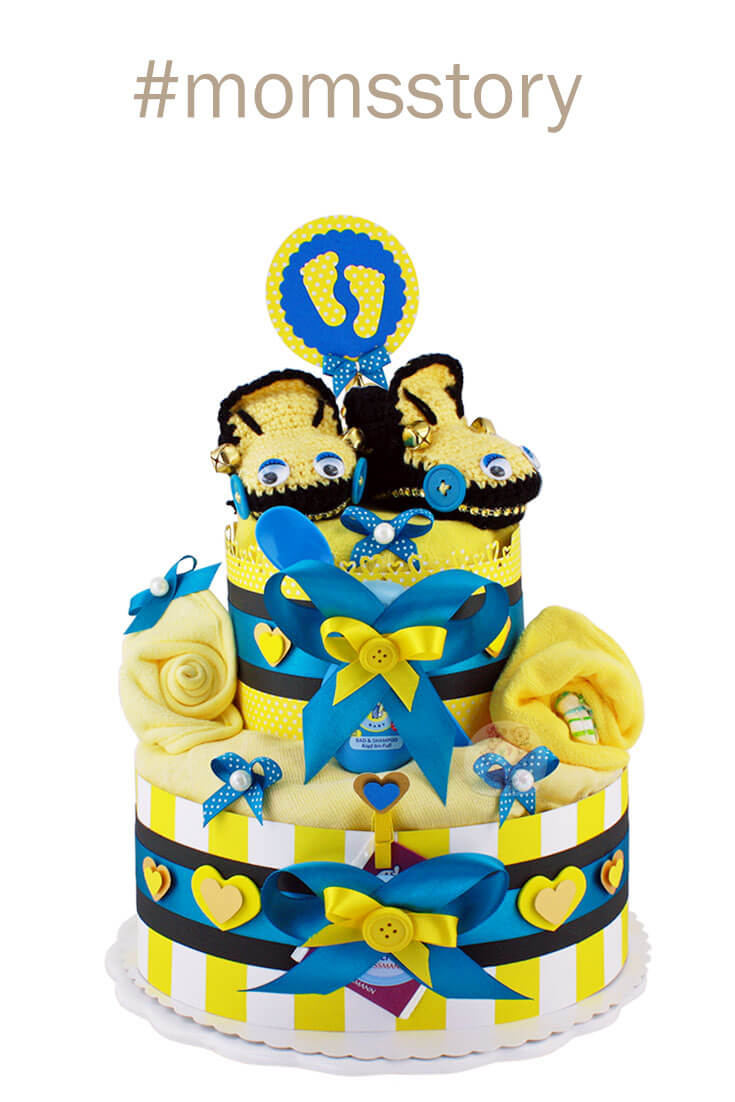 Tarta de pañales Cochecito para niños N.º 1.124