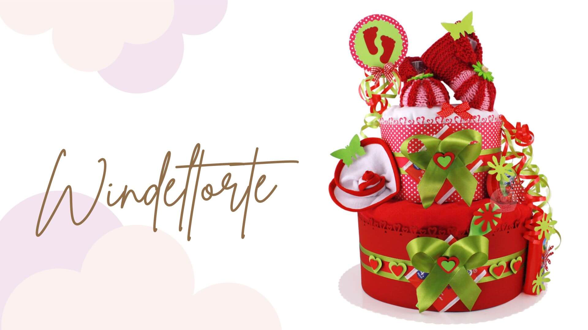 Tarta de pañales para niñas N.º 1.131