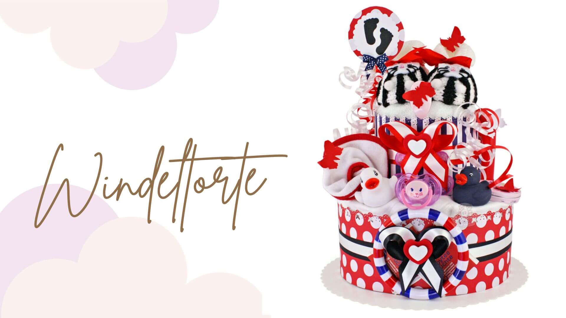 Tarta de pañales para niñas 1.147