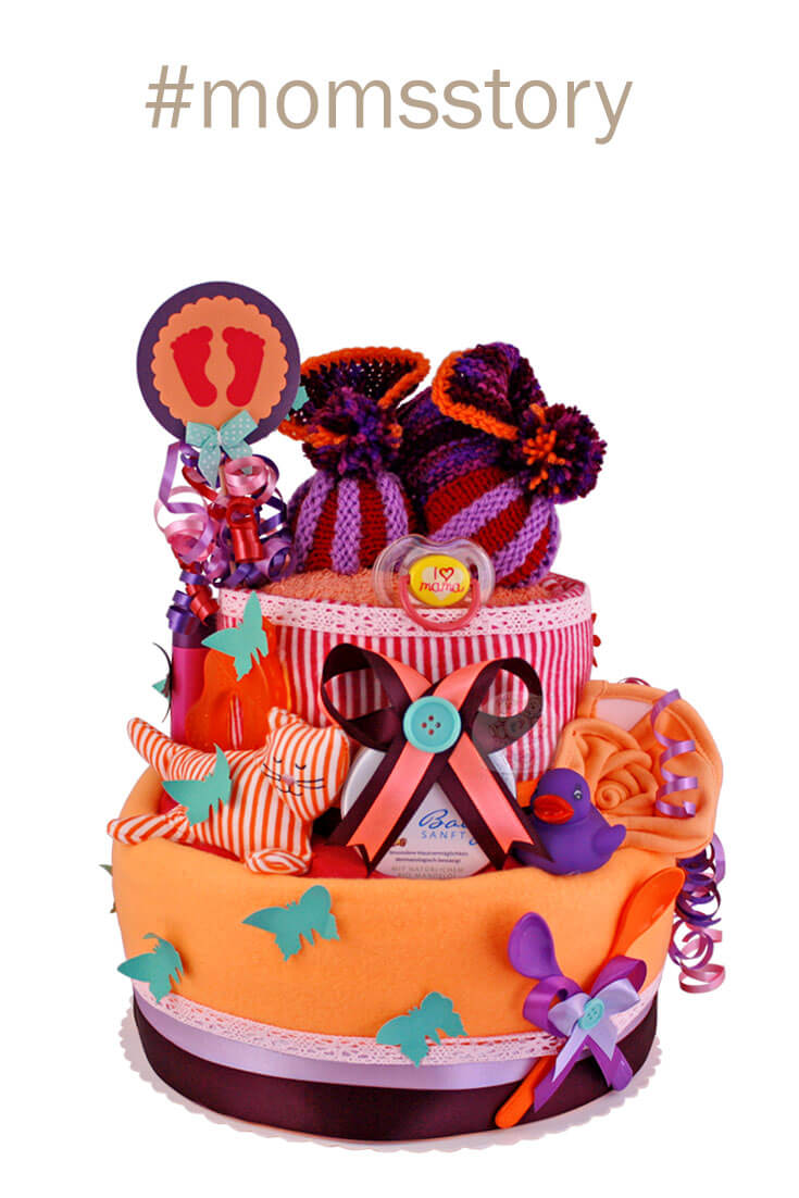 Tarta de pañales ovejita para niñas N.º 1.149