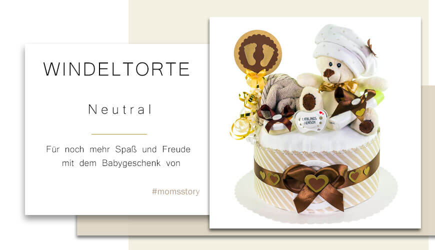 Tarta de pañales Osito Teddy neutro N.º 1.202