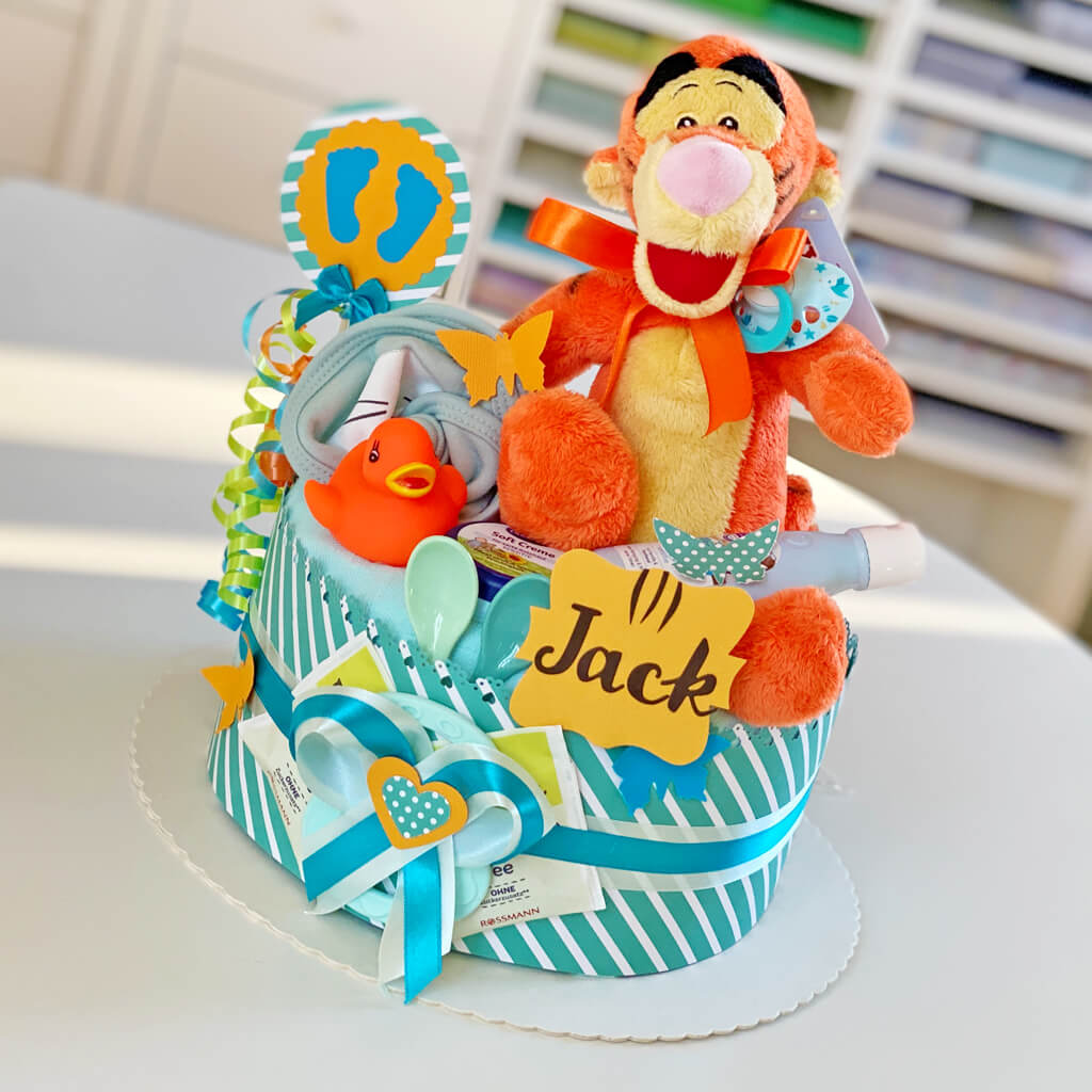 Tarta de pañales Winnie the Pooh para niños N.º 1.217