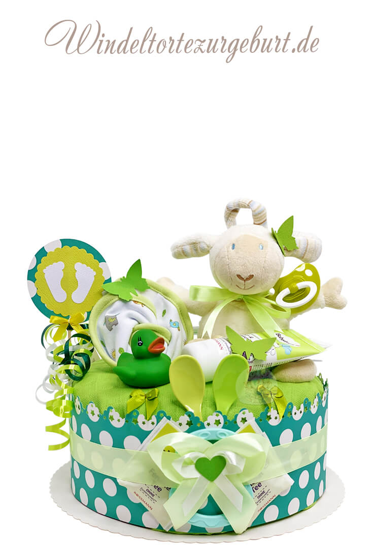Tarta de pañales Ovejita unisex N.º 1.226