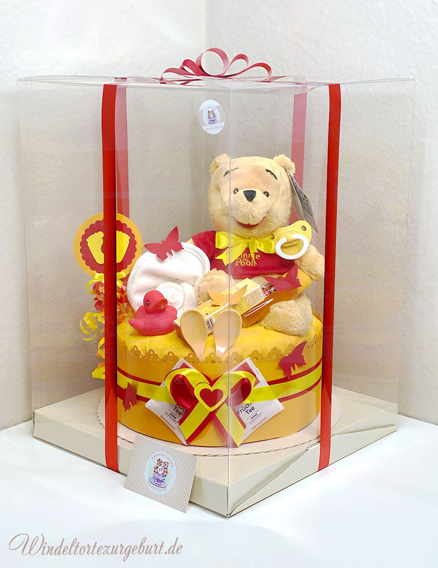 Tarta de pañales unisex N.º 1.228 Winnie the Pooh, Disney