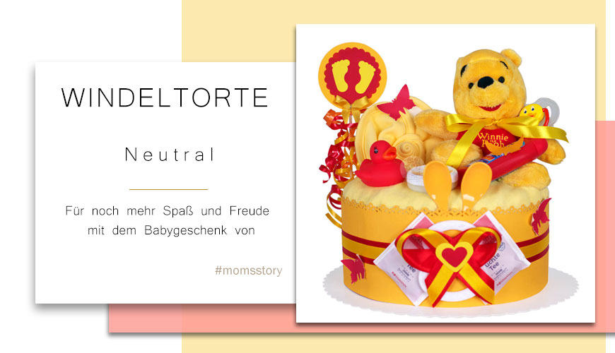 Tarta de pañales unisex N.º 1.228 Winnie the Pooh, Disney