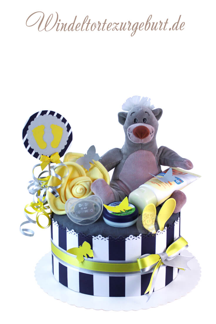 Tarta de pañales Osito Teddy para niños N.º 1.239