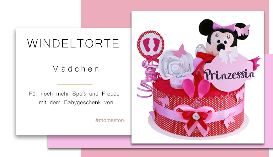 Tarta de pañales Minnie Mouse para niñas N.º 1.254