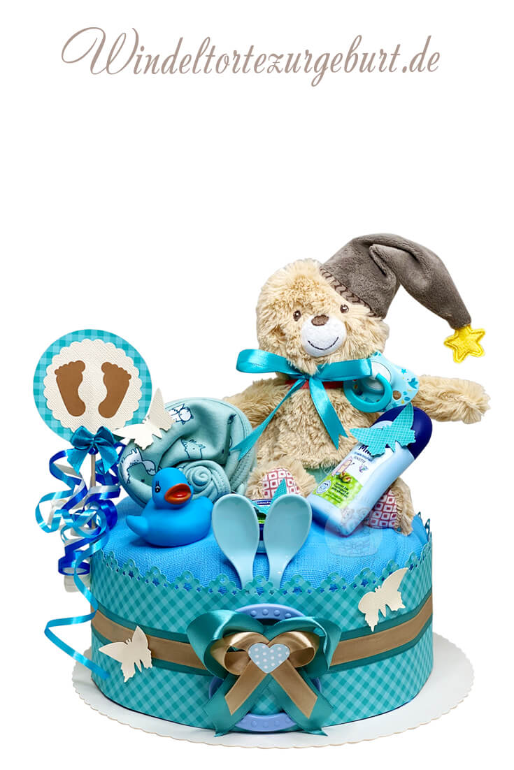 Tarta de pañales para niños 1.255 Osito Teddy