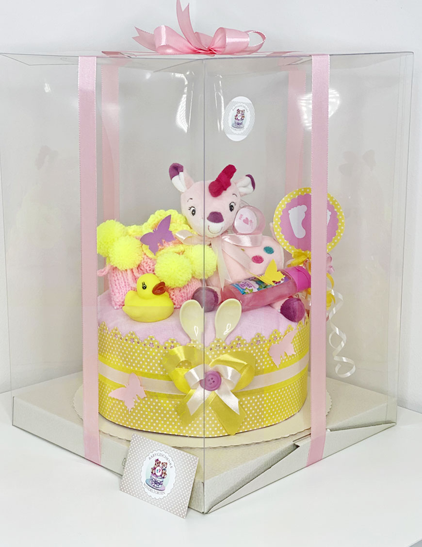 Tarta de pañales para niñas 1.257