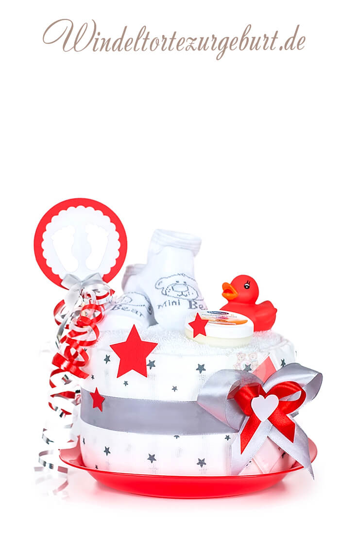 Tarta de pañales Navidad para niñas N.º 1.329