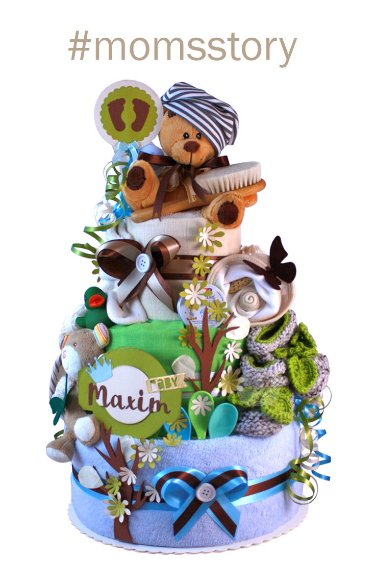 Tarta de pañales Osito Teddy para niños N.º 1.401