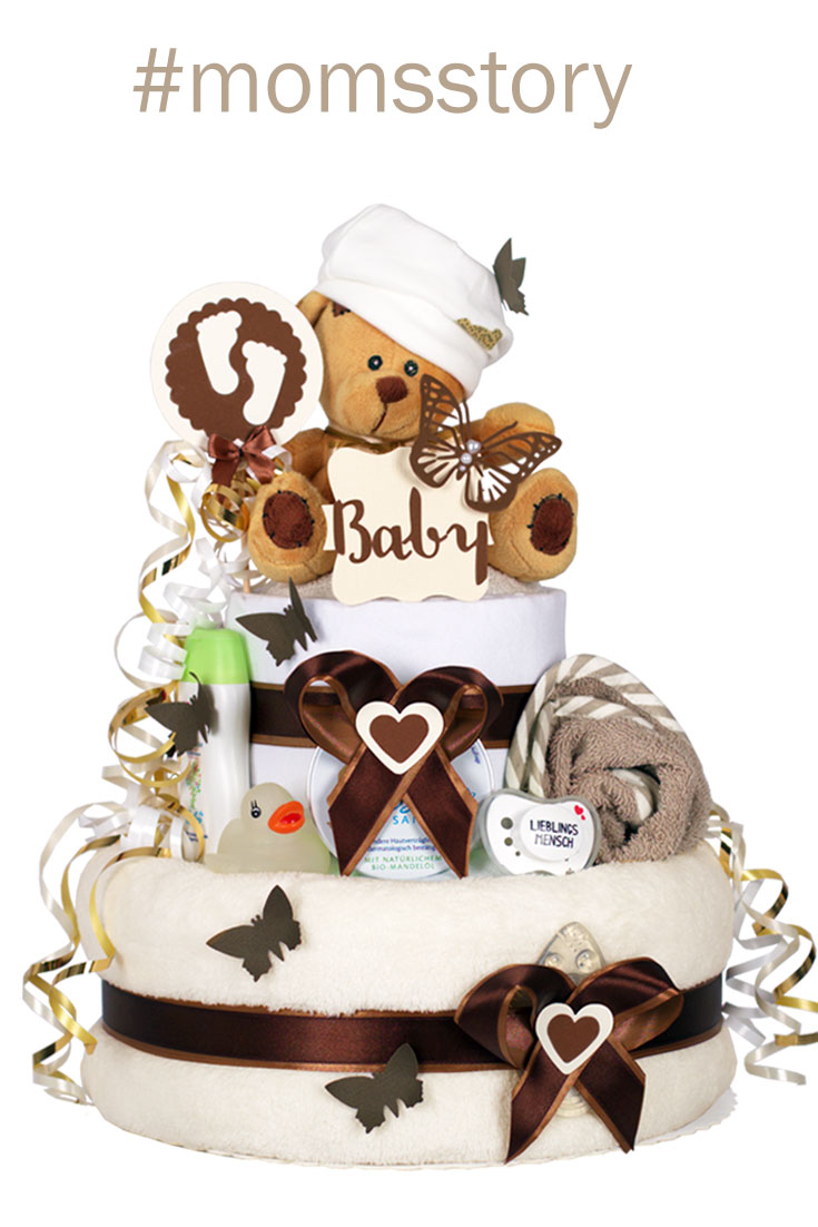 Tarta de pañales Osito Teddy neutro N.º 1.403