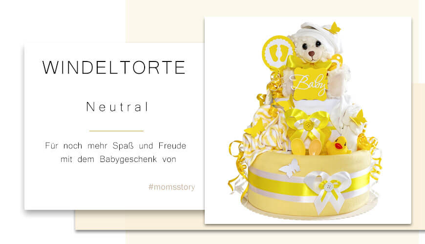 Tarta de pañales osito teddy neutro N.º 1.412