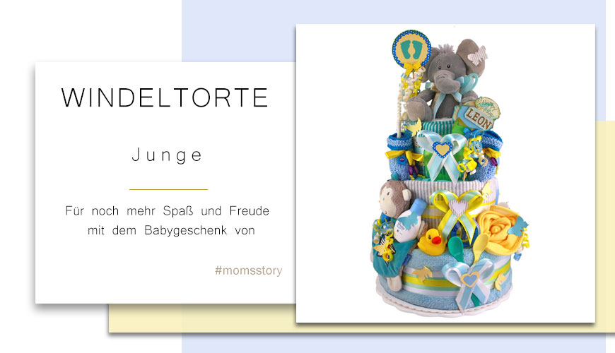 Tarta de pañales para niños 1.415 Elefante