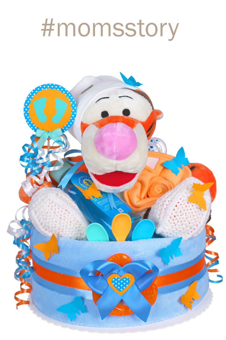 Tarta de pañales Winnie the Pooh para niños N.º 1.420