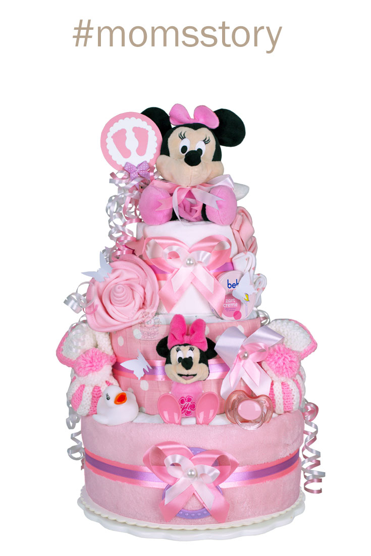 Tarta de pañales para niñas 1.423 Minnie Mouse, Disney