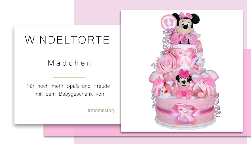 Tarta de pañales para niñas 1.423 Minnie Mouse, Disney