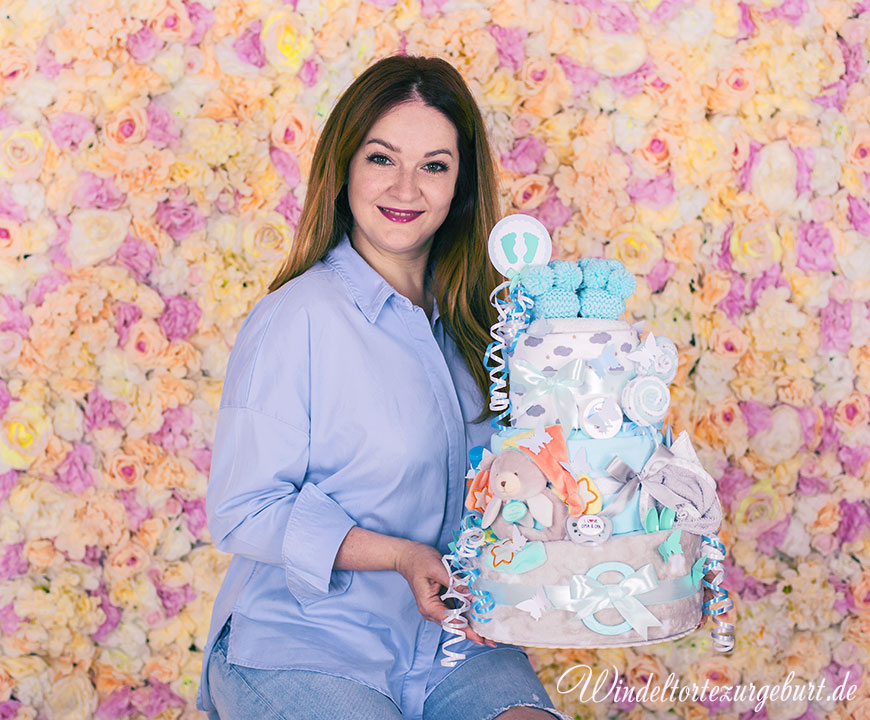 Tarta de pañales Osito Teddy para niños N.º 1.439