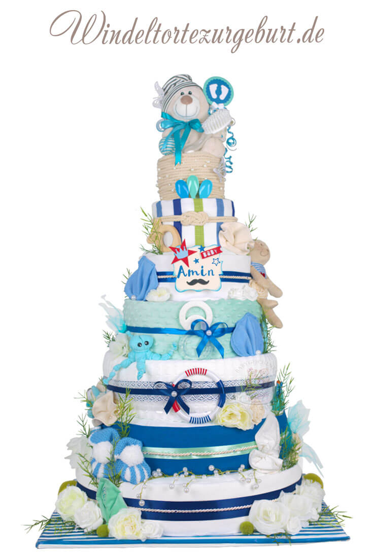Tarta de pañales para niños N.º 1.704